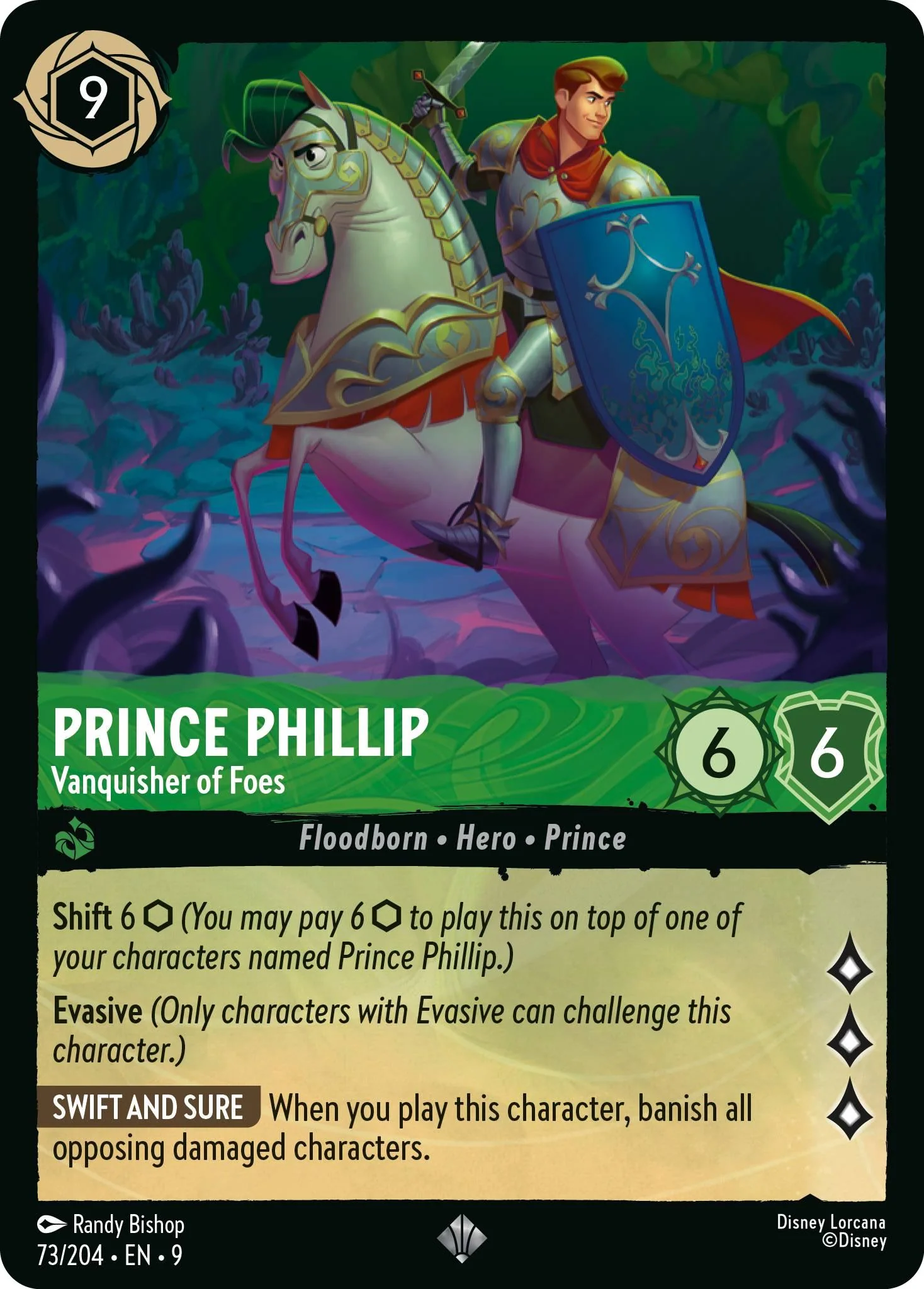 Prince Phillip - Vanquisher of Foes - 73/204 [Fabled] [Non-Foil]