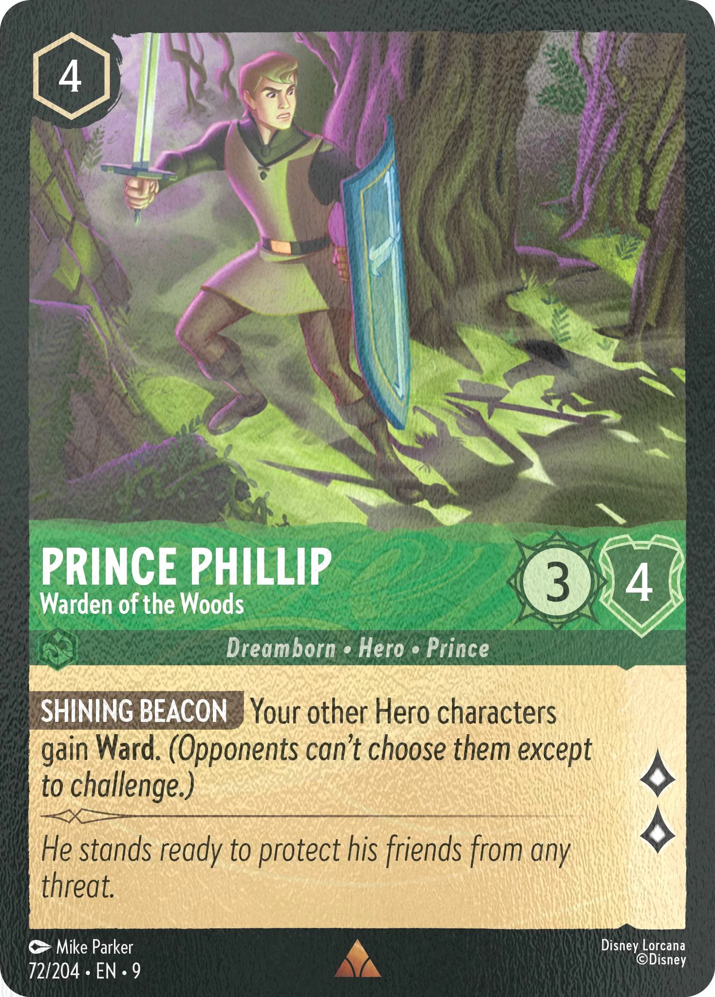 Prince Phillip - Warden of the Woods - 72/204 [Fabled] [Cold Foil]