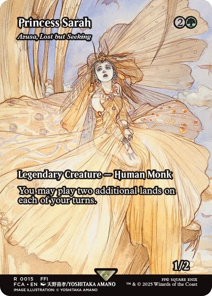 Princess Sarah - Azusa, Lost but Seeking [15] [Borderless] [FINAL FANTASY: Through the Ages] [Non-Foil]