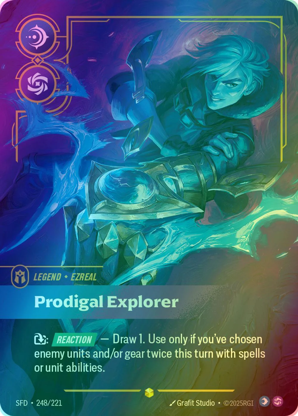 Prodigal Explorer (Ezreal) (Overnumbered) - 248/221 [Spiritforged] [Foil]