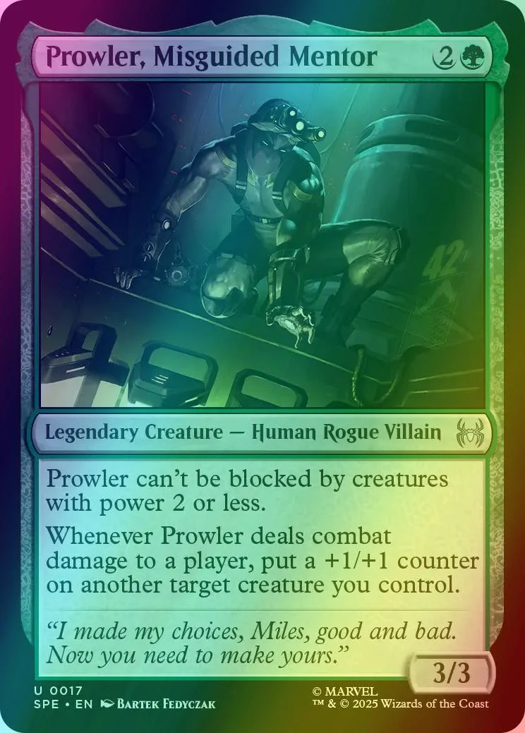 Prowler, Misguided Mentor [17] [Marvel's Spider-Man Eternal] [Foil]