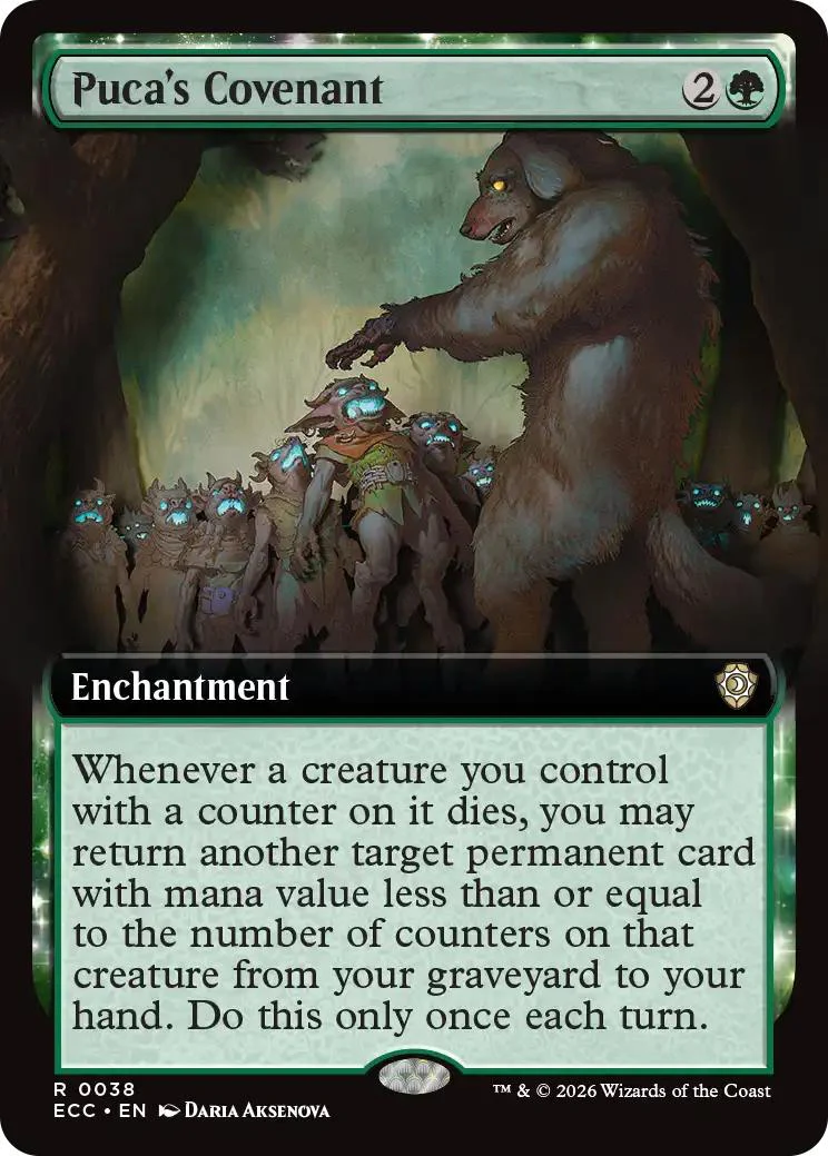 Puca's Covenant [38] [Extended Art] [Lorwyn Eclipsed: Commander] [Non-Foil]