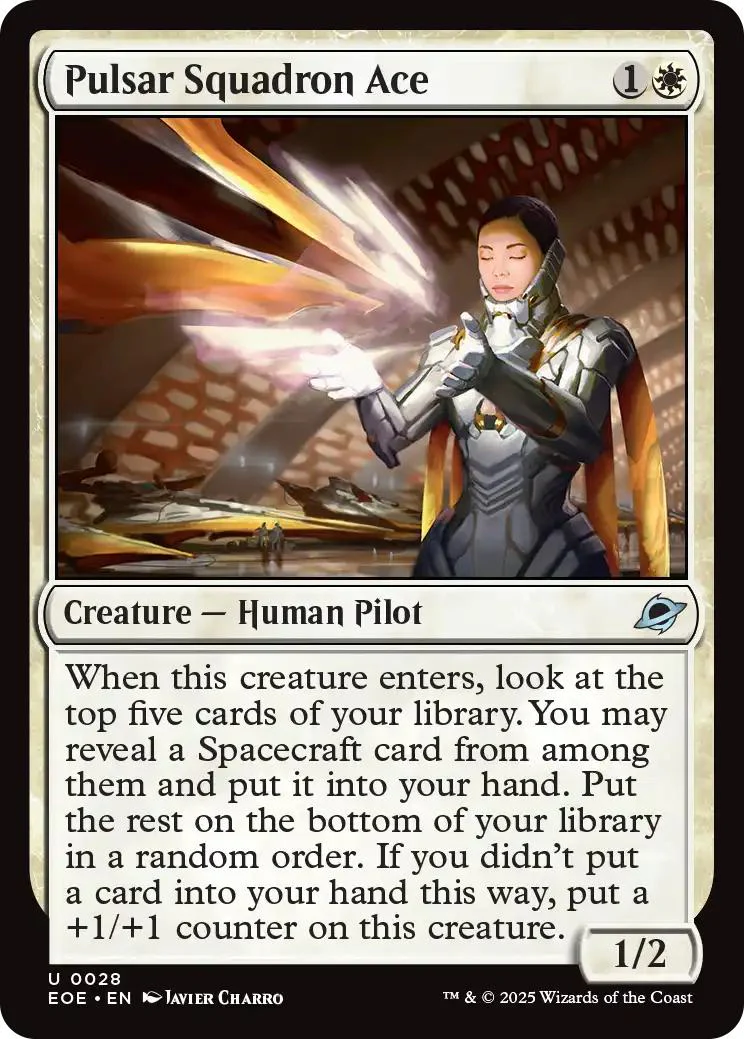 Pulsar Squadron Ace [28] [Edge of Eternities] [Non-Foil]