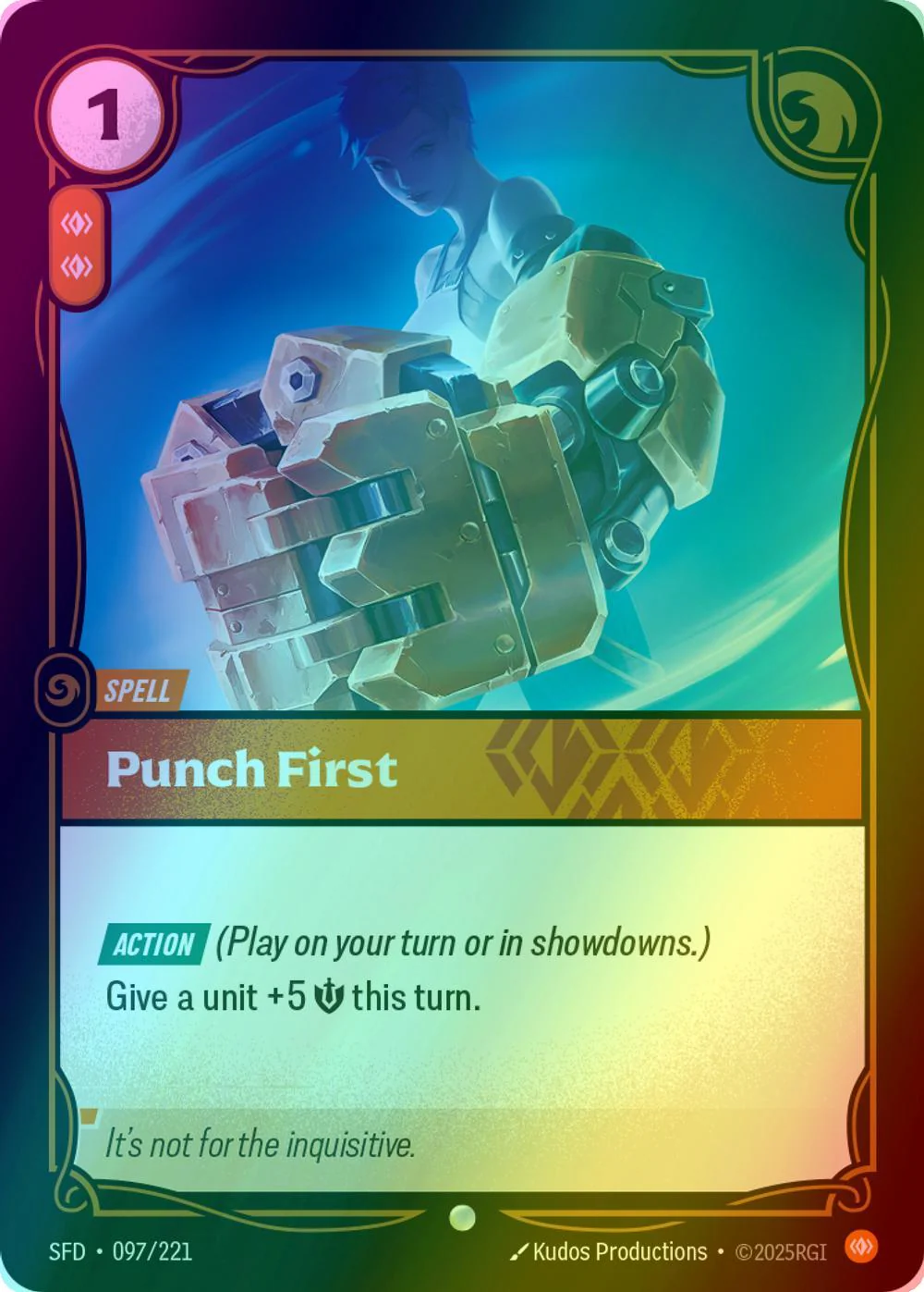 Punch First - 097/221 [Spiritforged] [Foil]