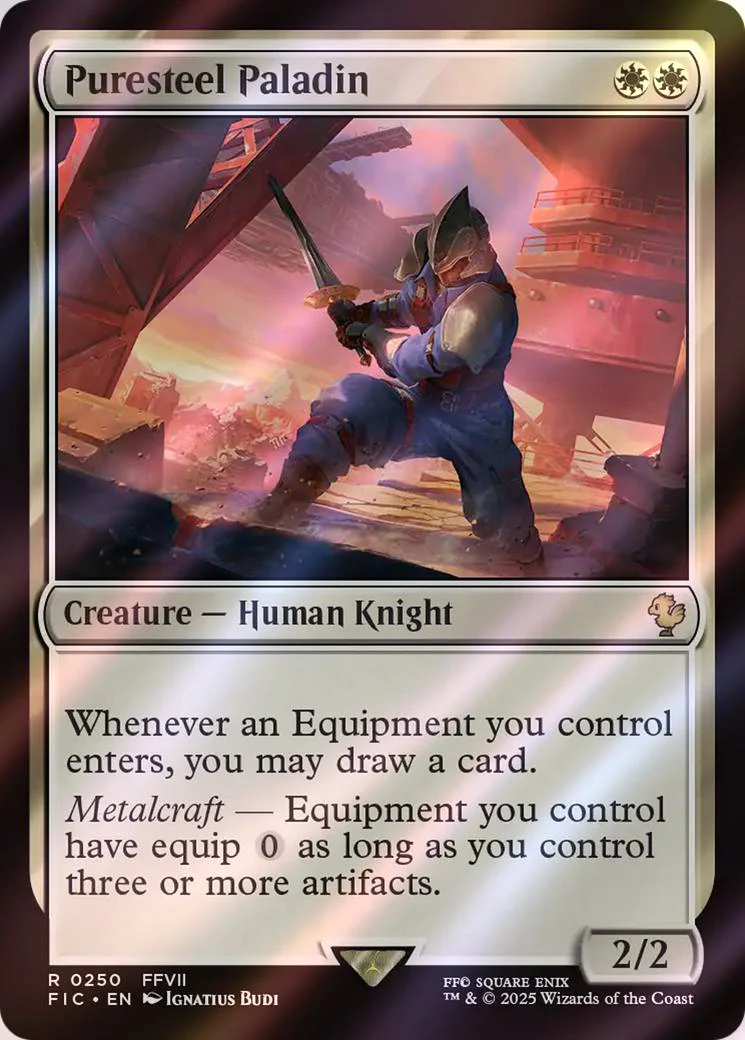 Puresteel Paladin [250] [FINAL FANTASY: Commander] [Surge Foil]