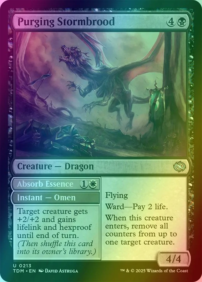 Purging Stormbrood // Absorb Essence [213] [Tarkir: Dragonstorm] [Foil]