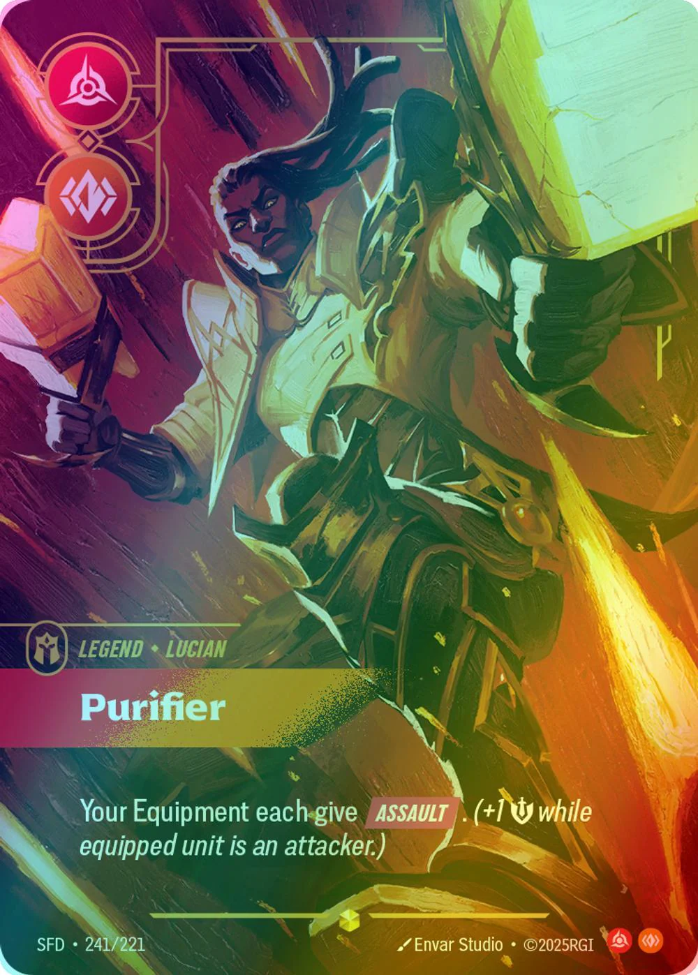 Purifier (Lucian) (Overnumbered) - 241/221 [Spiritforged] [Foil]