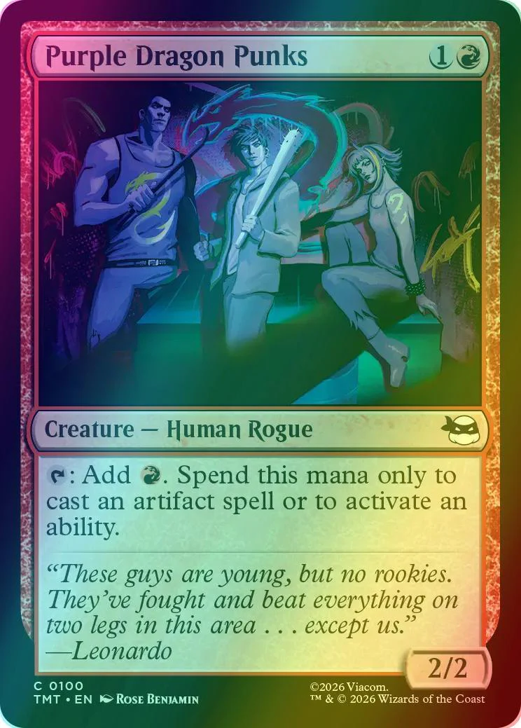 Purple Dragon Punks [100] [Teenage Mutant Ninja Turtles] [Foil]