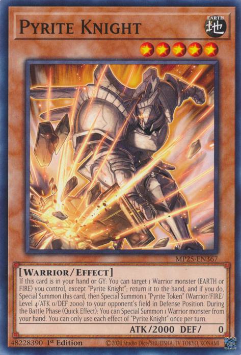 Pyrite Knight - MP25-EN367 - Common - 1st Edition