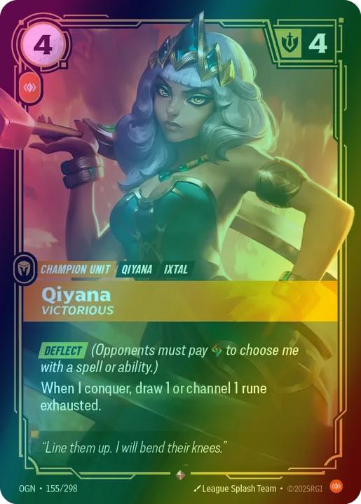 Qiyana - Victorious - 155/298 [Origins] [Foil]