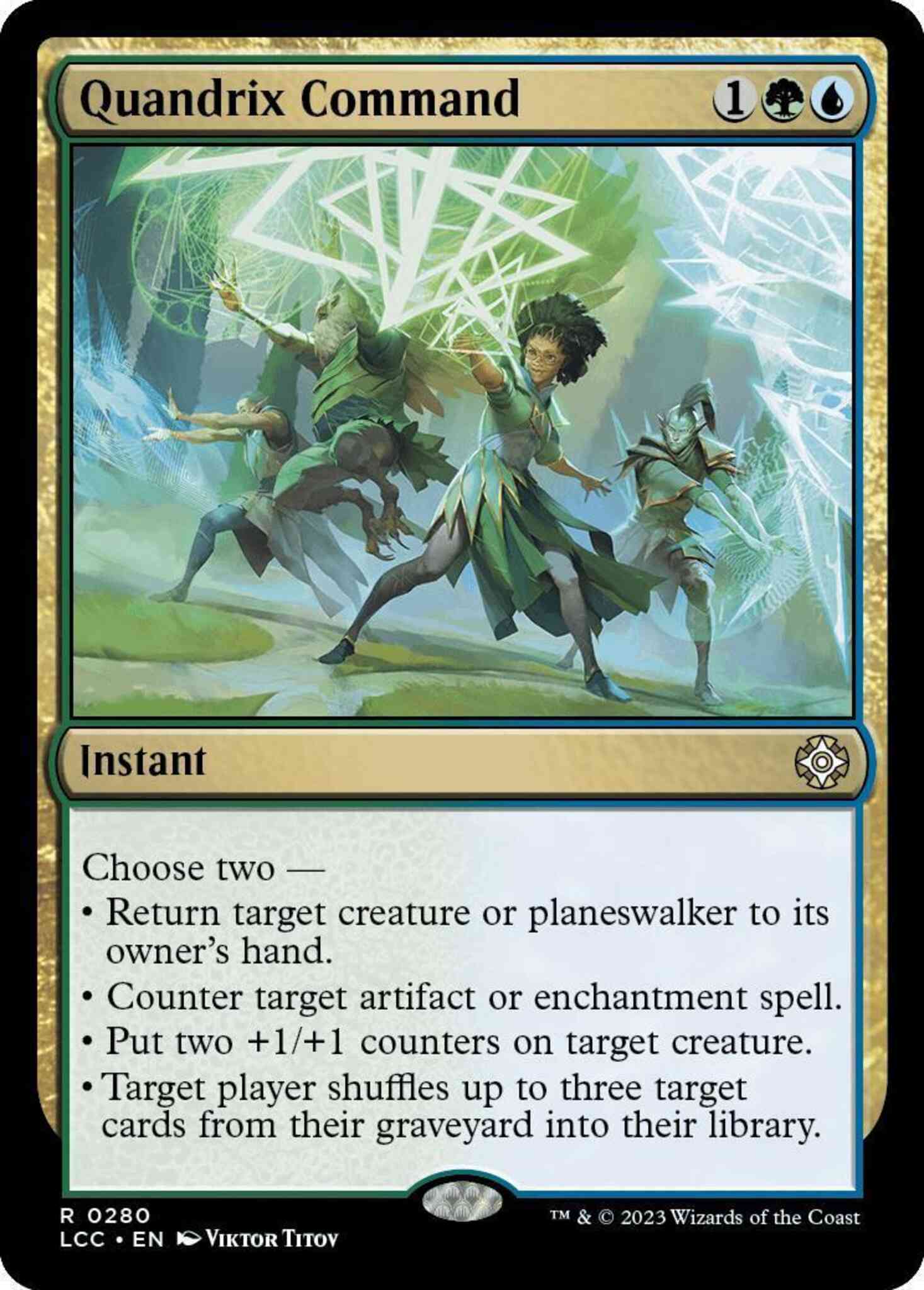 Quandrix Command [280] [The Lost Caverns of Ixalan: Commander] [Non-Foil]