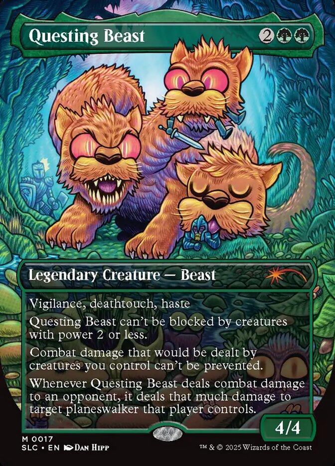 Questing Beast [0017] [Borderless] [Encyclopedia of Magic] [Secret Lair Countdown] [Non-Foil]