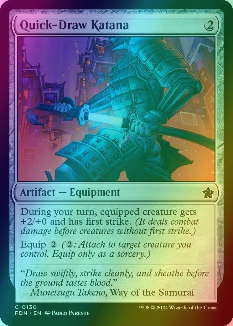 Quick-Draw Katana [130] [Foundations] [Foil]