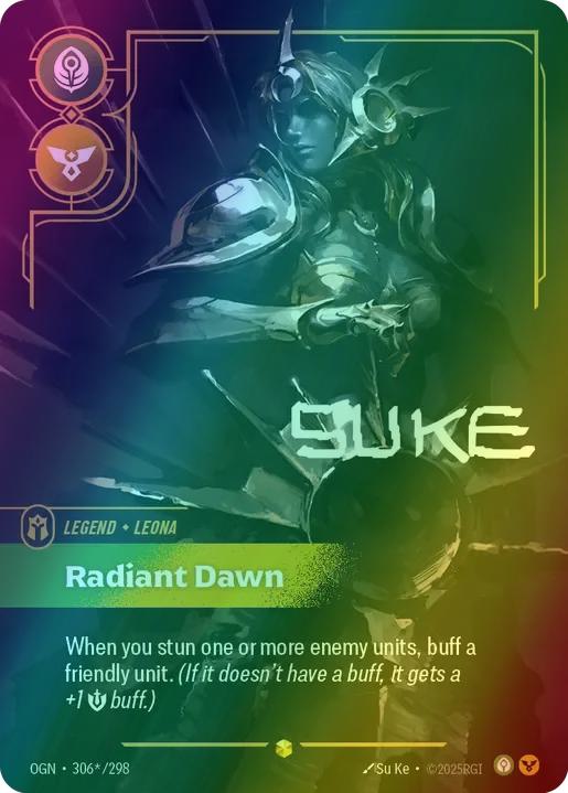 Radiant Dawn (Leona) (Signature) - 306*/298 [Origins] [Foil]