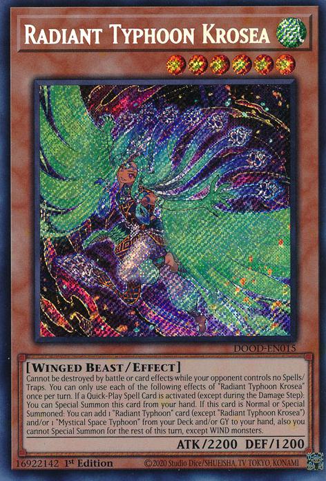 Radiant Typhoon Krosea - DOOD-EN015 - Secret Rare - 1st Edition