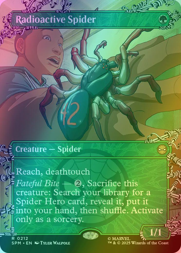 Radioactive Spider [212] [Borderless] [Web-Slinger] [Marvel's Spider-Man] [Foil]