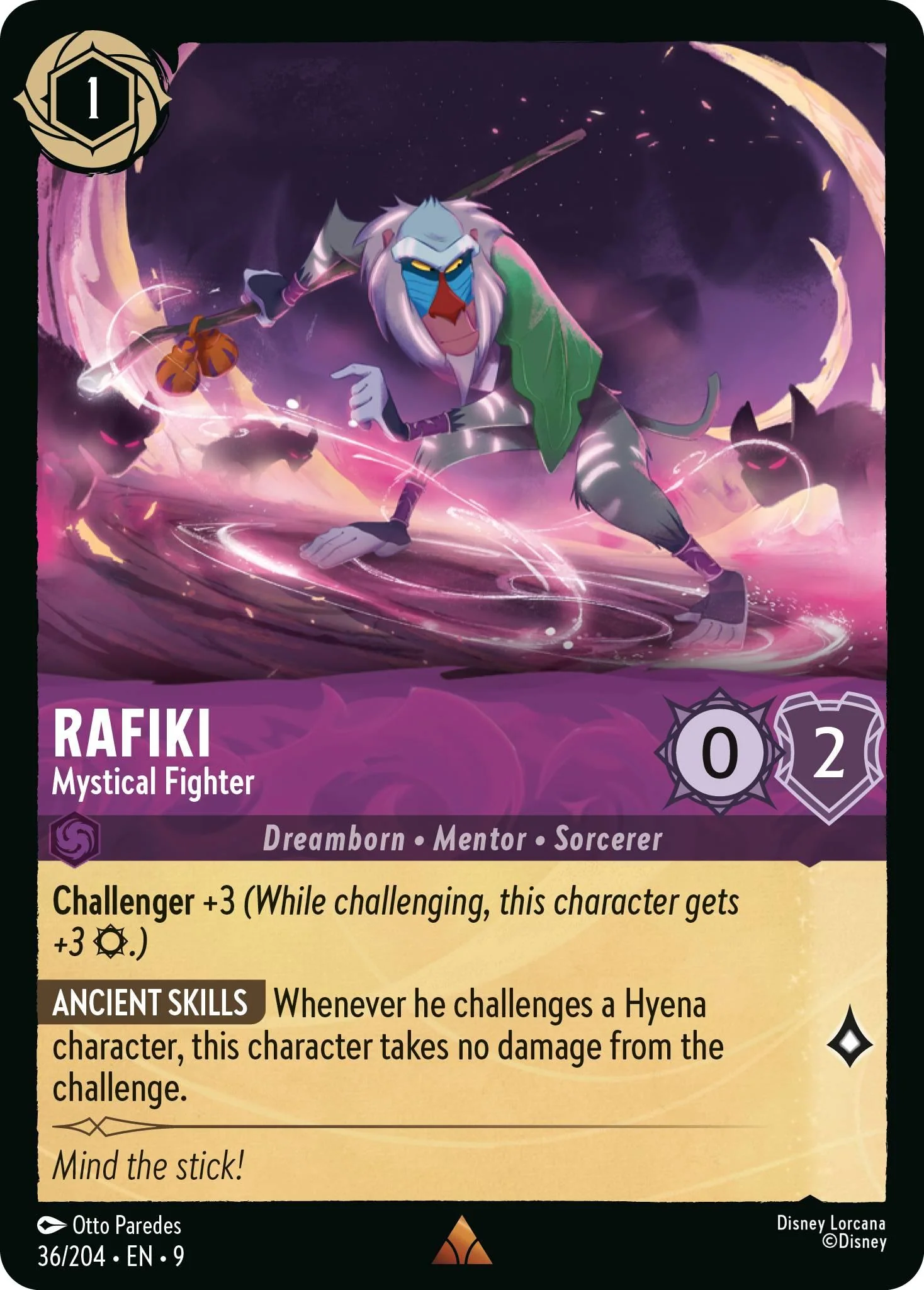 Rafiki - Mystical Fighter - 36/204 [Fabled] [Non-Foil]