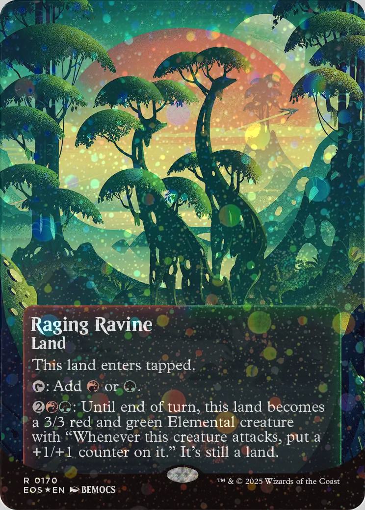 Raging Ravine [170] [Borderless] [Poster] [Edge of Eternities: Stellar Sights] [Galaxy Foil]
