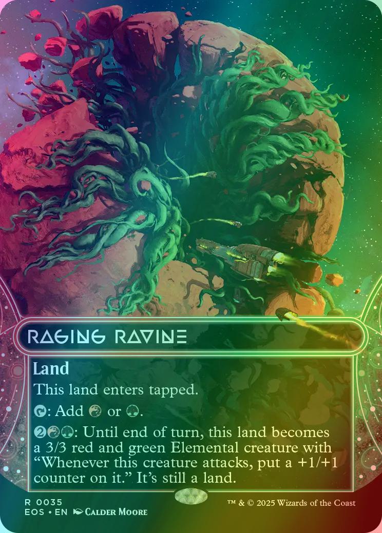 Raging Ravine [35] [Borderless] [Edge of Eternities: Stellar Sights] [Foil]