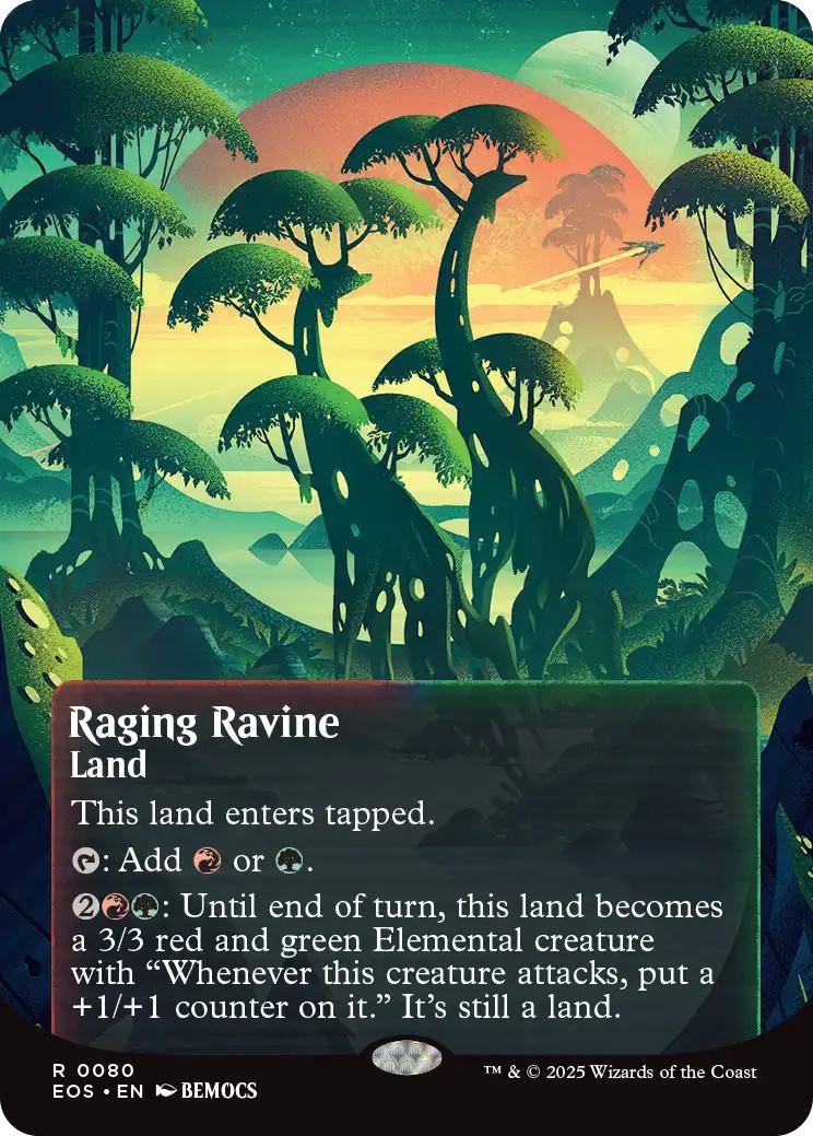 Raging Ravine [80] [Borderless] [Poster] [Edge of Eternities: Stellar Sights] [Non-Foil]