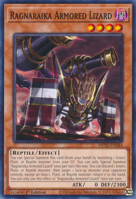 Ragnaraika Armored Lizard - MP25-EN344 - Common - 1st Edition