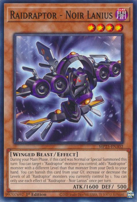Raidraptor - Noir Lanius - MP25-EN302 - Common - 1st Edition
