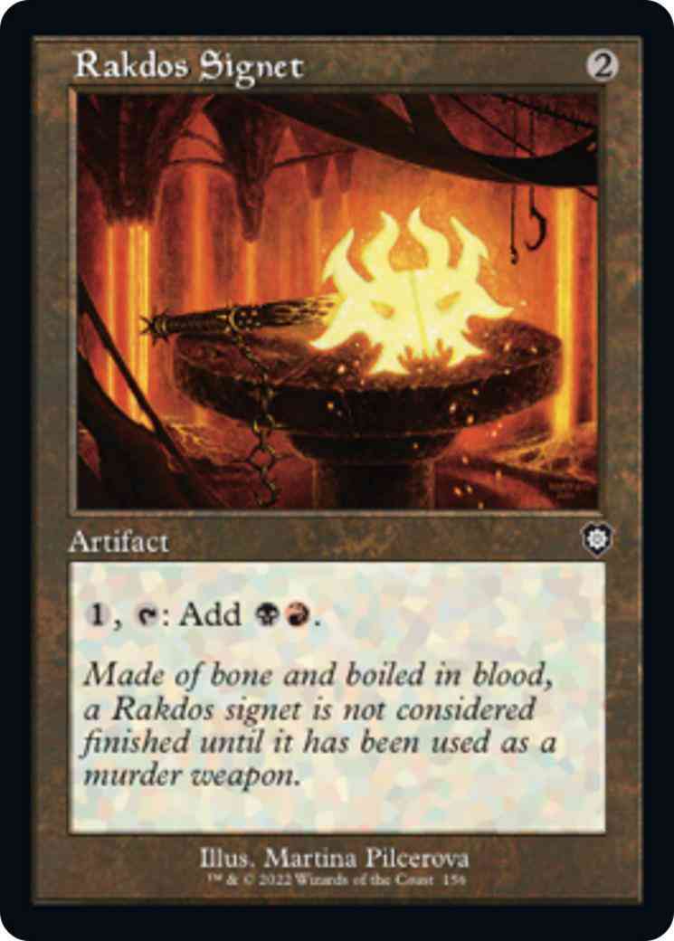 Rakdos Signet [156] [Retro Frame] [The Brothers' War: Commander] [Non-Foil]
