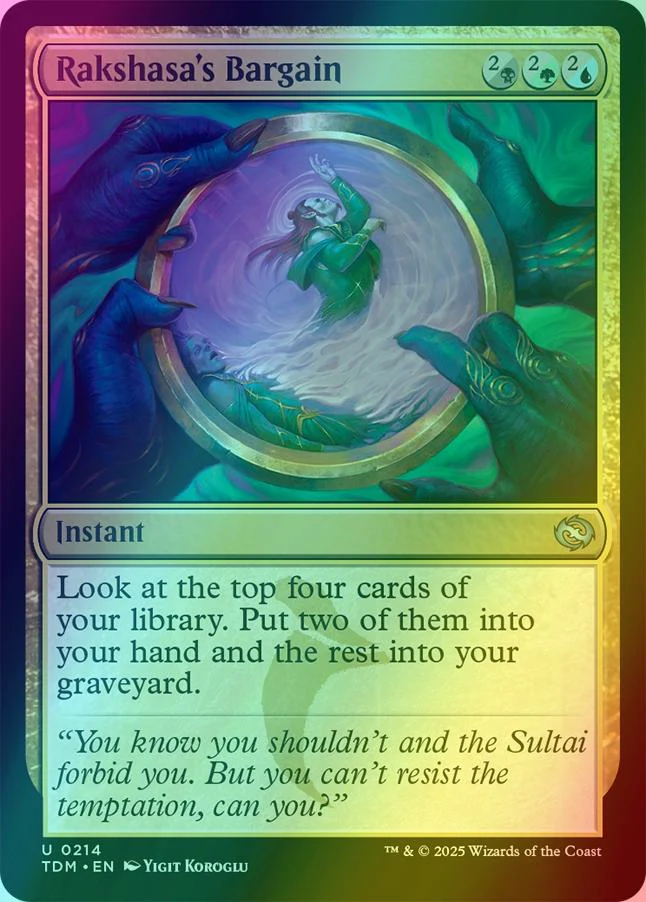 Rakshasa's Bargain [214] [Tarkir: Dragonstorm] [Foil]