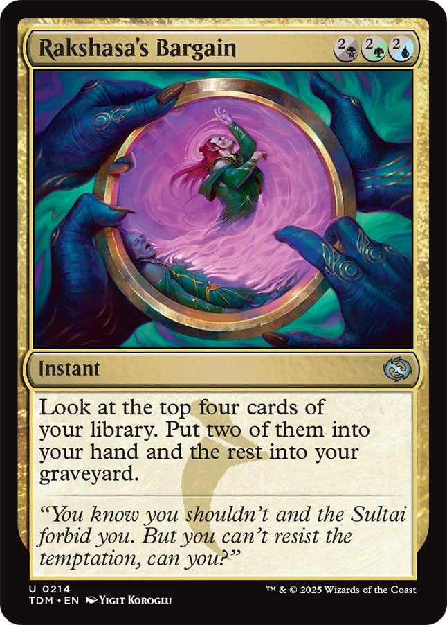 Rakshasa's Bargain [214] [Tarkir: Dragonstorm] [Non-Foil]
