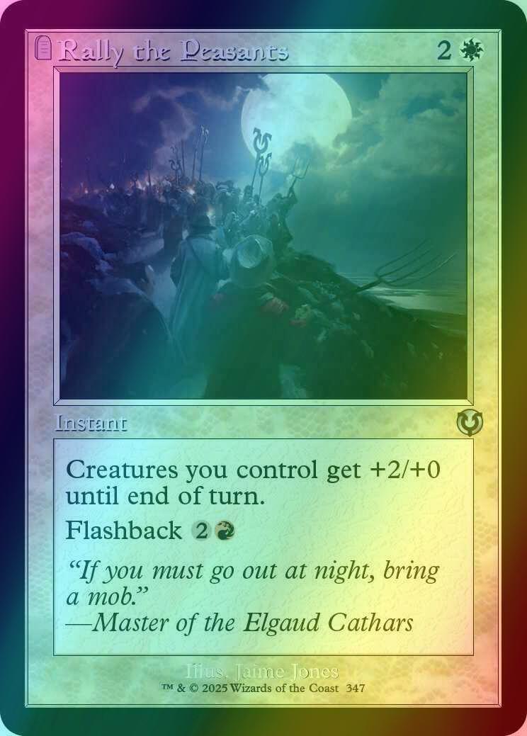 Rally the Peasants [347] [Retro Frame] [Innistrad Remastered] [Foil]