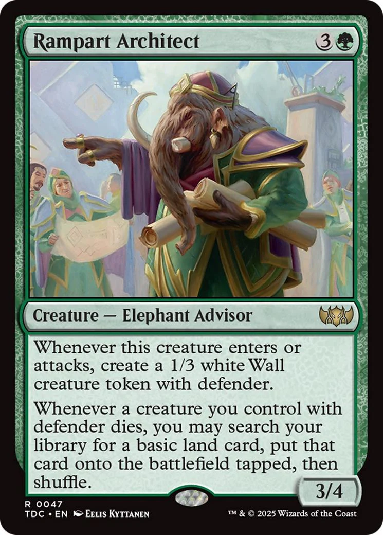 Rampart Architect [47] [Tarkir: Dragonstorm: Commander] [Non-Foil]