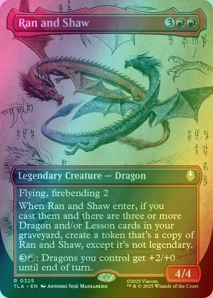 Ran and Shaw [325] [Borderless] [Field Notes] [Avatar: The Last Airbender] [Foil]