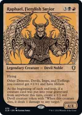 Raphael, Fiendish Savior [438] [Rulebook Showcase] [Commander Legends: Battle for Baldur's Gate] [Non-Foil]