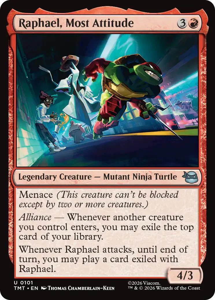 Raphael, Most Attitude [101] [Teenage Mutant Ninja Turtles] [Non-Foil]