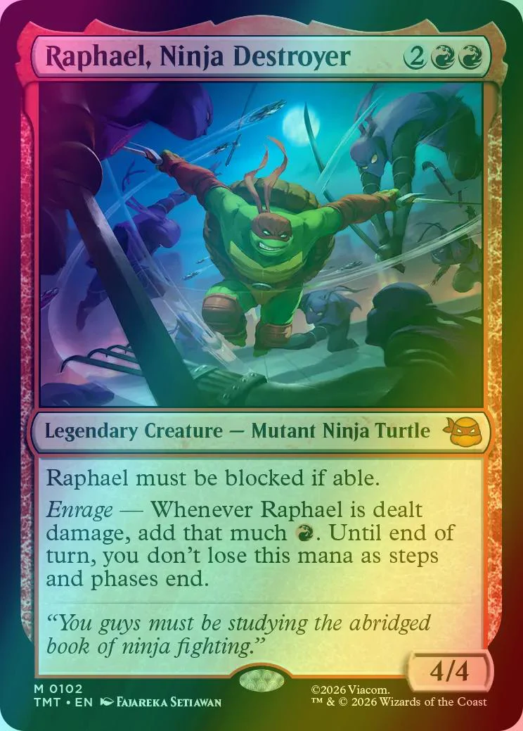 Raphael, Ninja Destroyer [102] [Teenage Mutant Ninja Turtles] [Foil]