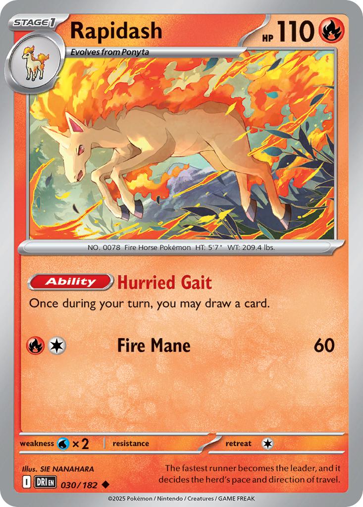 Rapidash - 030/182 - Uncommon [sv10-030] [Non-Holo]