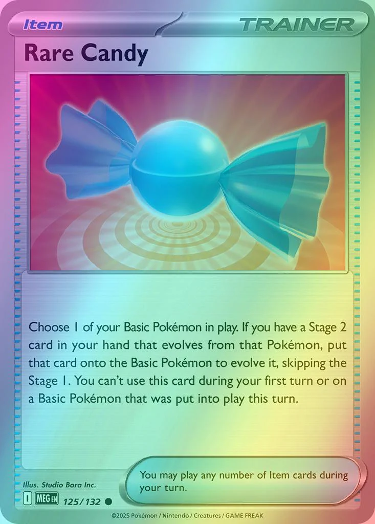 Rare Candy - 125/132 - Common [me01-125] [Reverse Holo]