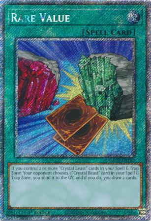 Rare Value - RA03-EN182 - Platinum Secret Rare - 1st Edition