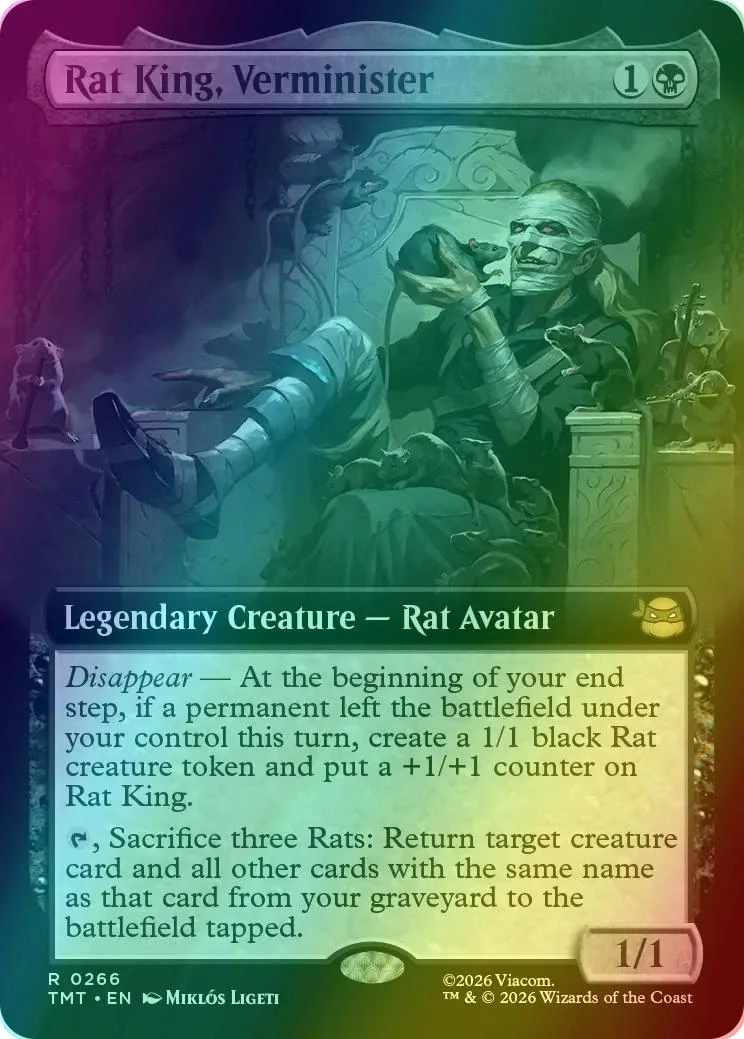 Rat King, Verminister [266] [Extended Art] [Teenage Mutant Ninja Turtles] [Foil]