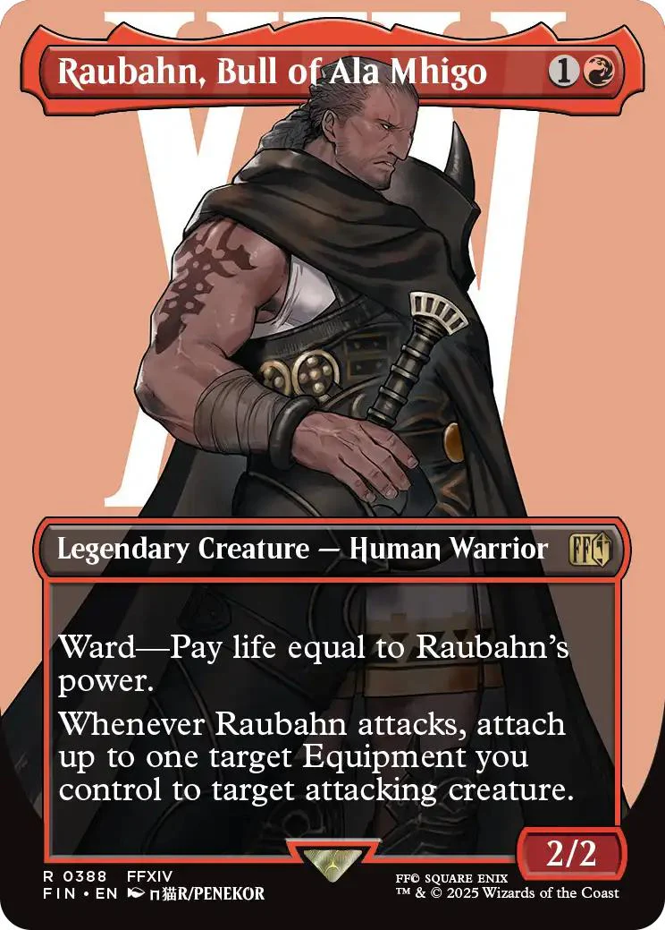 Raubahn, Bull of Ala Mhigo [388] [Borderless] [Character] [FINAL FANTASY] [Non-Foil]