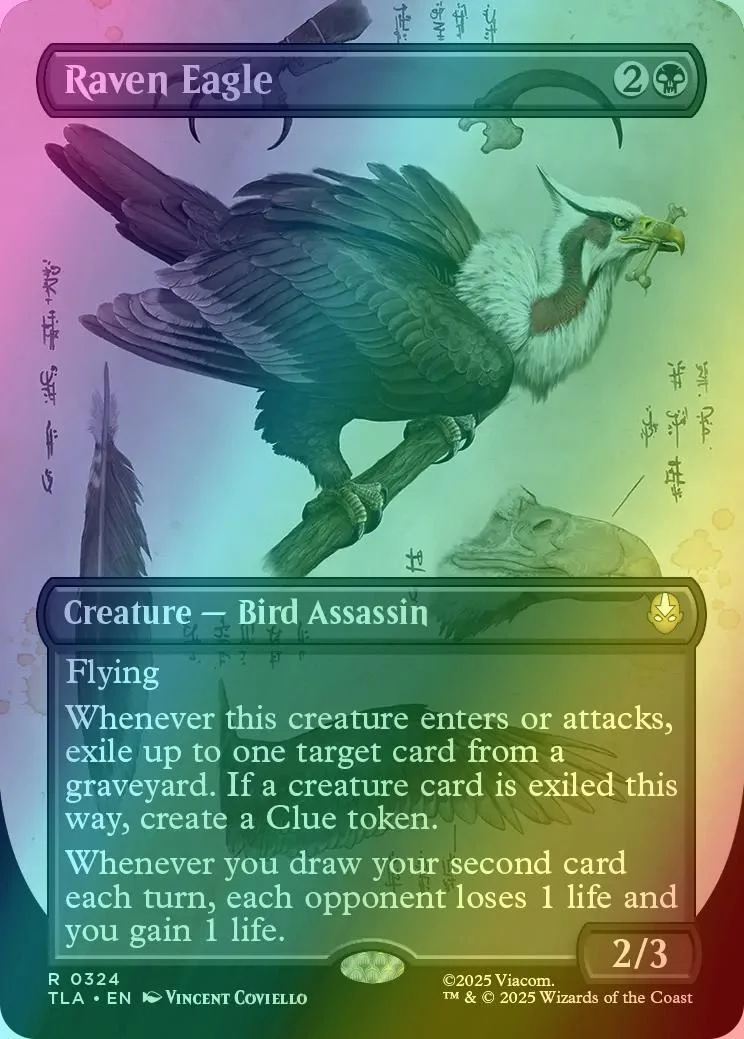 Raven Eagle [324] [Borderless] [Field Notes] [Avatar: The Last Airbender] [Foil]