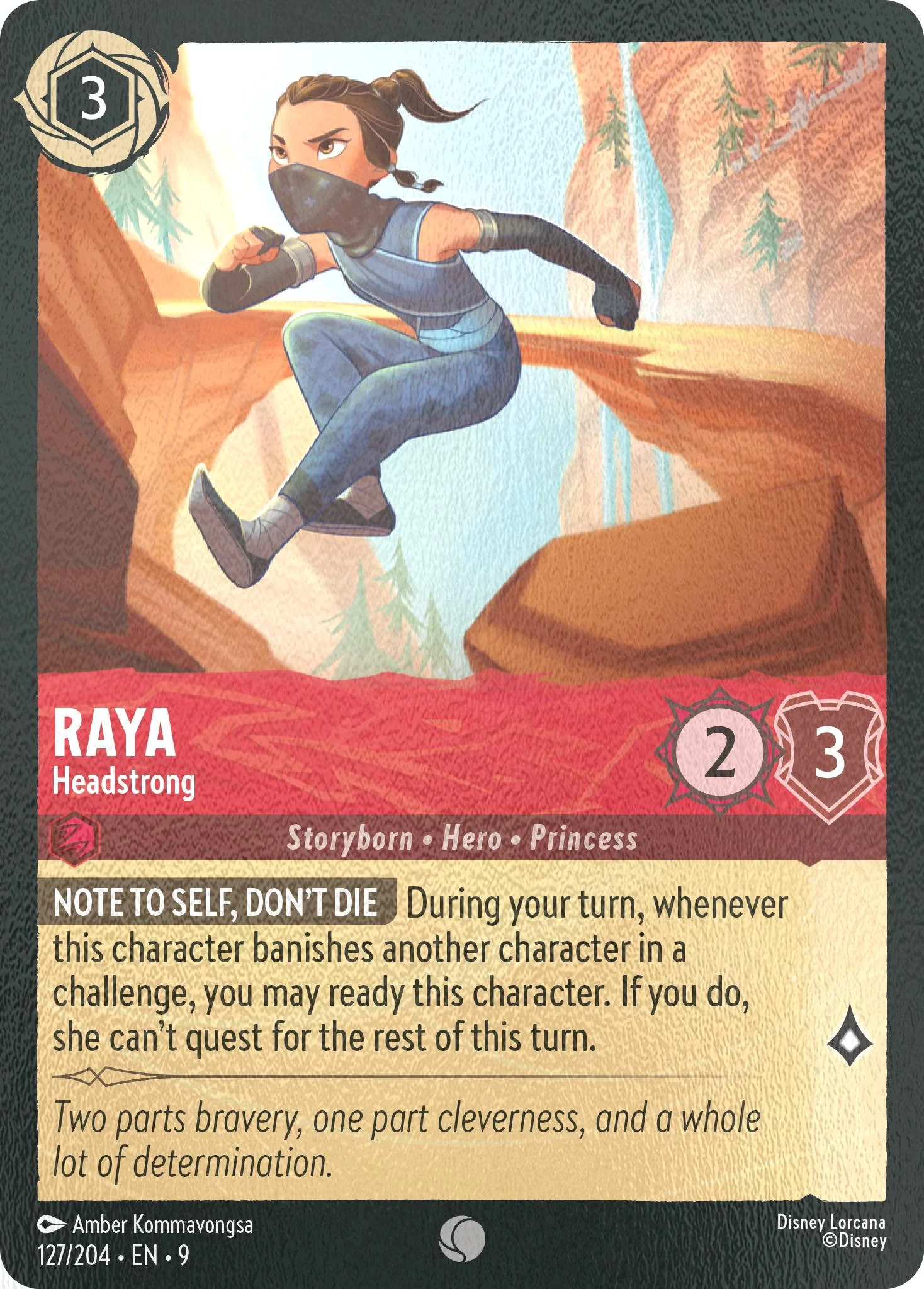 Raya - Headstrong - 127/204 [Fabled] [Cold Foil]