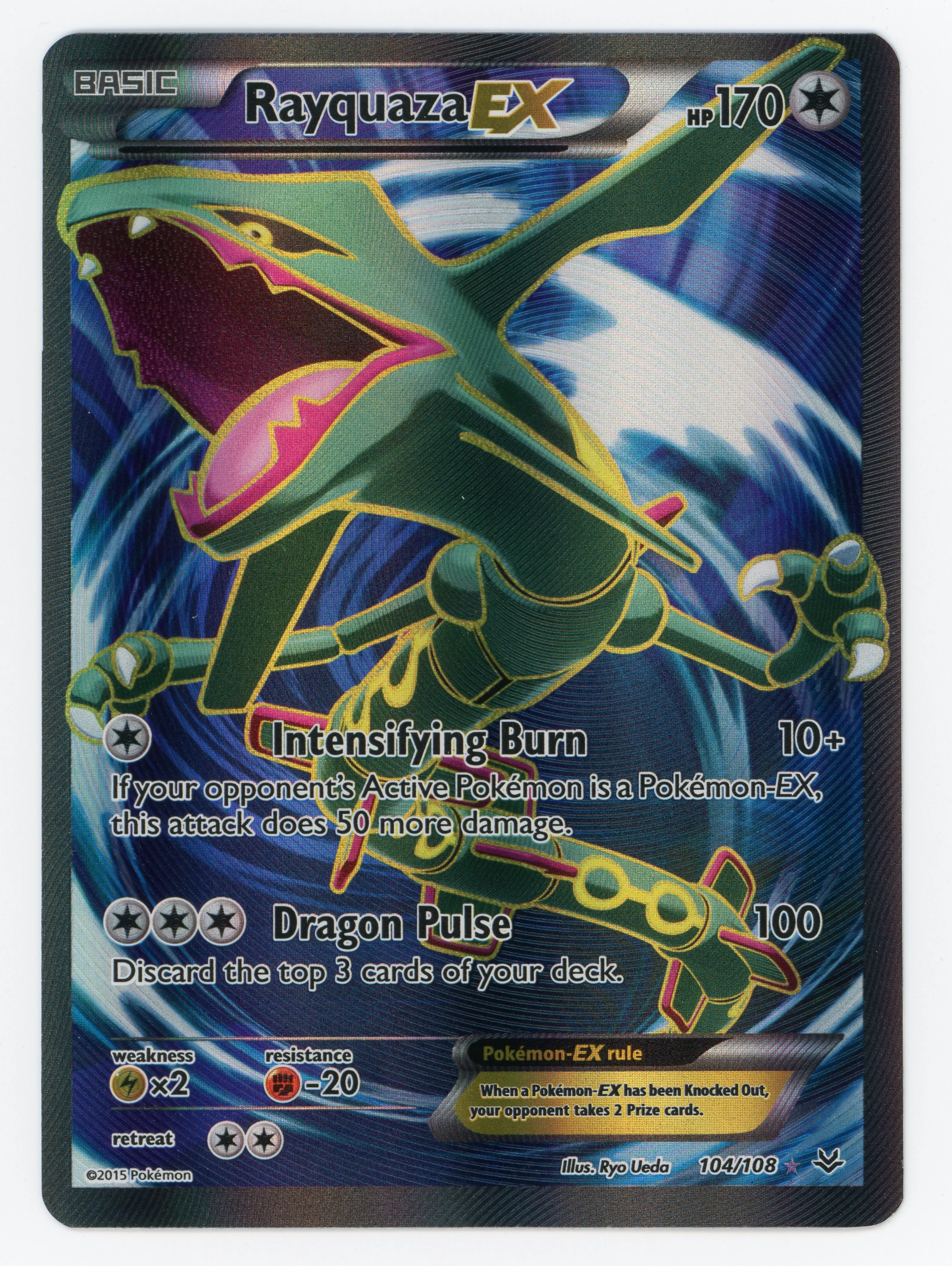 Rayquaza-EX - 104/108 - Rare Ultra - Ultra Rare - Scan 14893