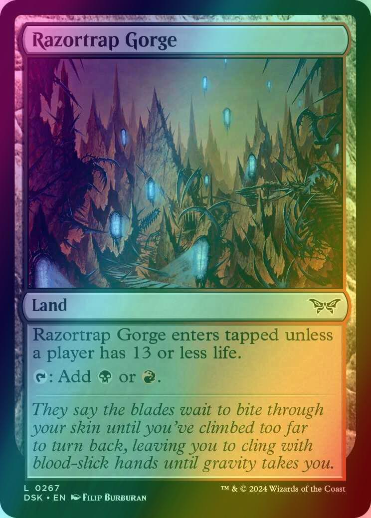 Razortrap Gorge [267] [Duskmourn: House of Horror] [Foil]