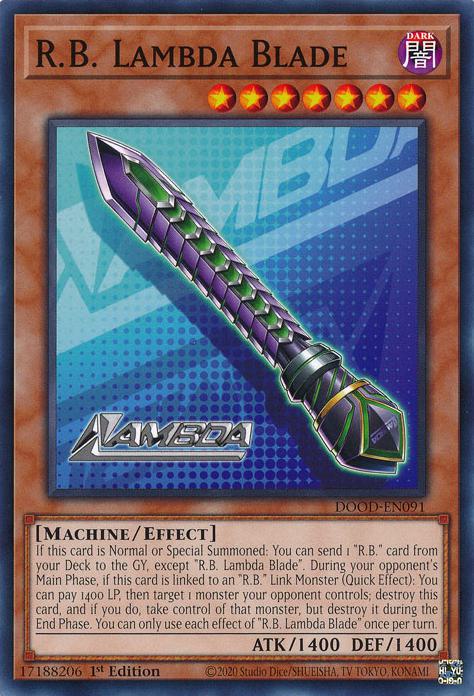 R.B. Lambda Blade - DOOD-EN091 - Common - 1st Edition