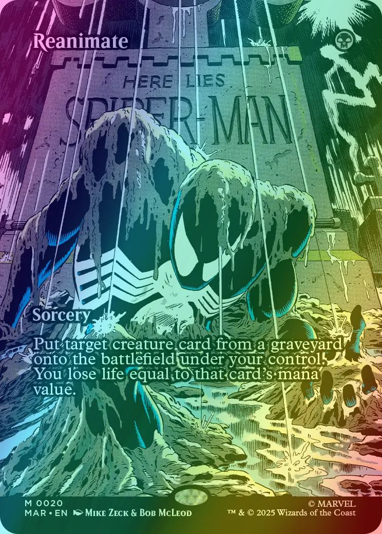 Reanimate [20] [Borderless] [Source Material] [Marvel Universe] [Foil]