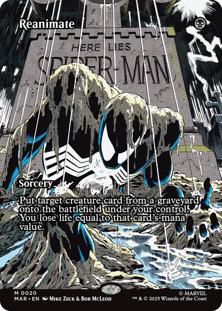 Reanimate [20] [Borderless] [Source Material] [Marvel Universe] [Non-Foil]