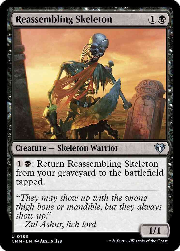Reassembling Skeleton [183] [Commander Masters] [Non-Foil]