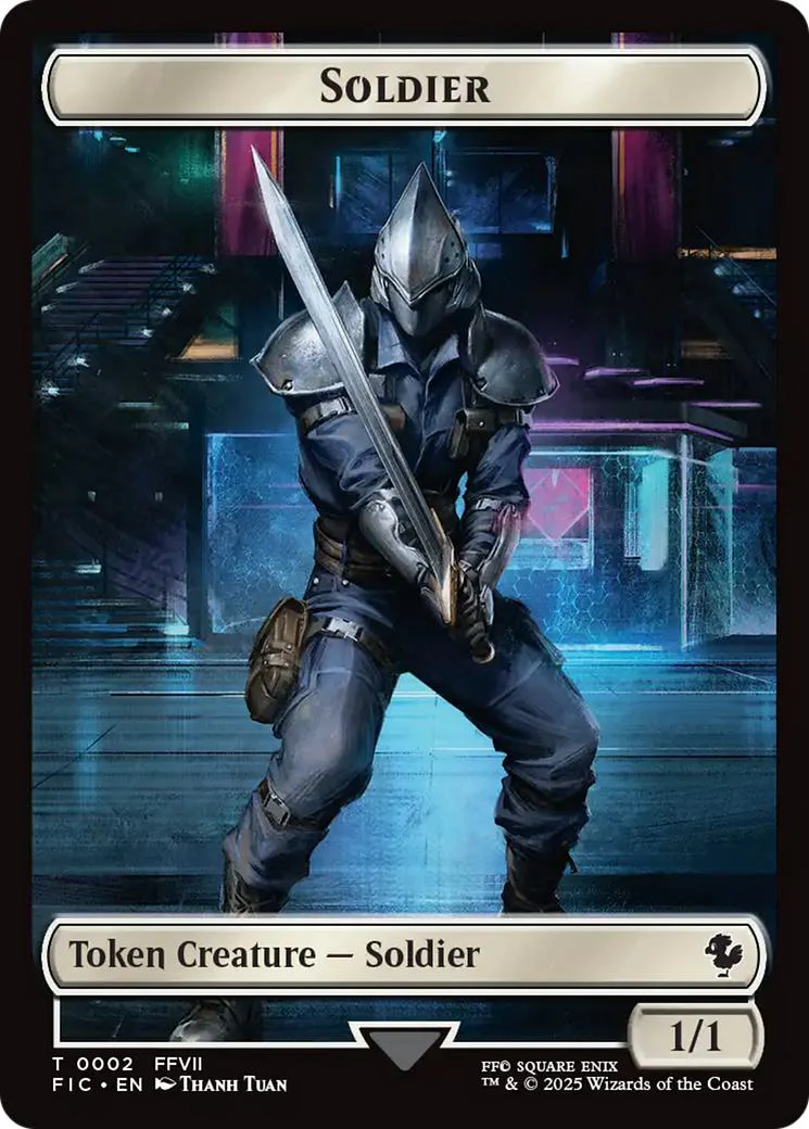 Rebel Token (07) // Soldier Token (02) [FINAL FANTASY: Commander: Tokens] [Non-Foil] - Image 2
