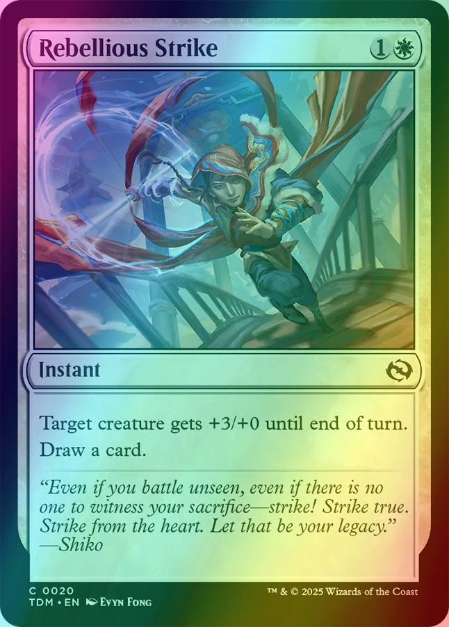 Rebellious Strike [20] [Tarkir: Dragonstorm] [Foil]